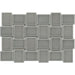 Emser Tile - Hanami - 9 in. x 13 in. Porcelain Mosaic Tile - Gray
