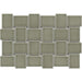 Emser Tile - Hanami - 9 in. x 13 in. Porcelain Mosaic Tile - Olive
