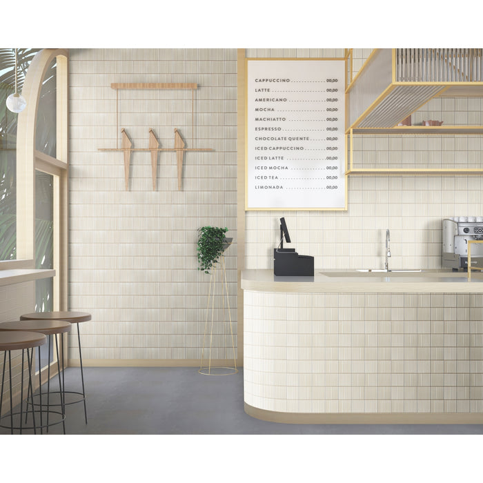 Emser Tile - Kanji - 4 in. x 4 in. Porcelain Mosaic Tile - Akita Installed