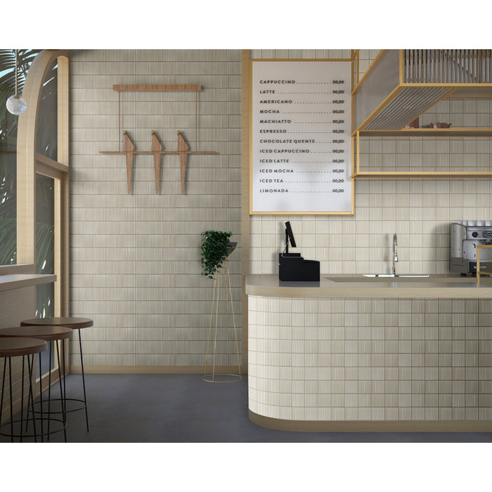Emser Tile - Kanji - 4 in. x 4 in. Porcelain Mosaic Tile - Erimo Room Scene
