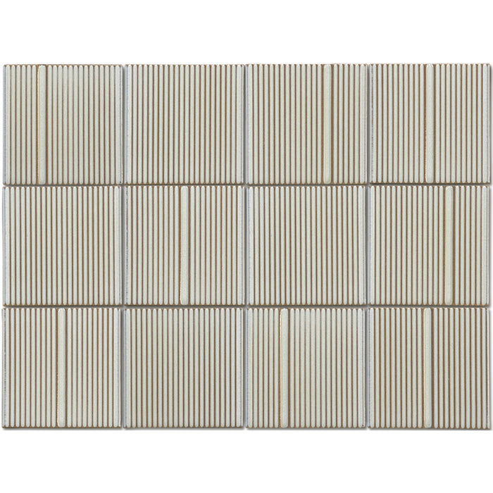 Emser Tile - Kanji - 4 in. x 4 in. Porcelain Mosaic Tile - Erimo