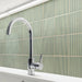 Emser Tile - Kanji - 4 in. x 4 in. Porcelain Mosaic Tile - Mori Installed