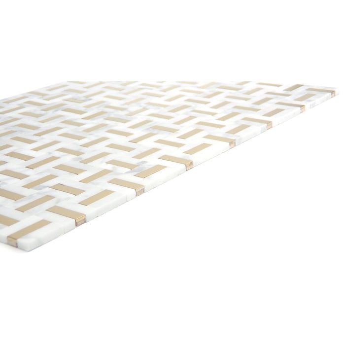 Emser Tile - Kanji - 4 in. x 4 in. Porcelain Mosaic Tile - Yuni Close View 2