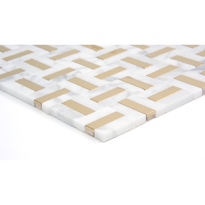 Emser Tile - Kanji - 4 in. x 4 in. Porcelain Mosaic Tile - Yuni Close View