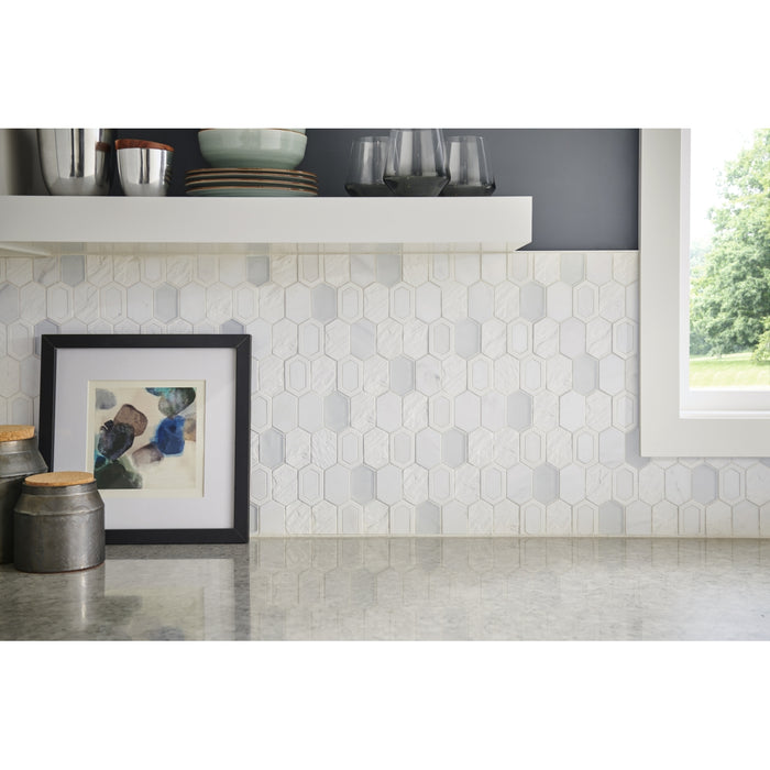 Emser Tile - Literati - Resin Cast Stone Mosaic - Irving Installed