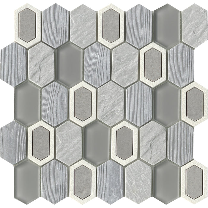 Emser Tile - Literati - Resin Cast Stone Mosaic - Poe