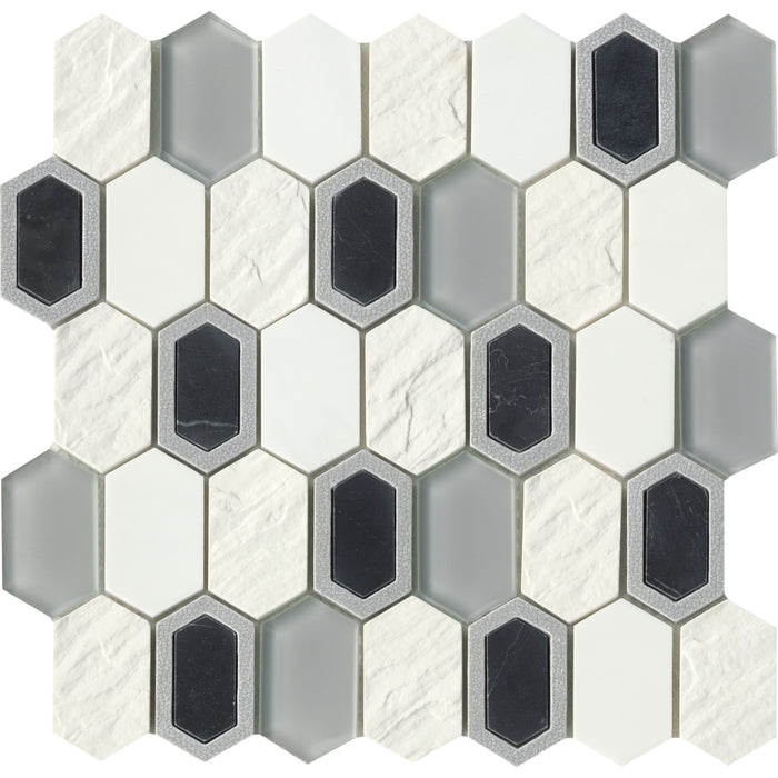 Emser Tile - Literati - Resin Cast Stone Mosaic - Twain