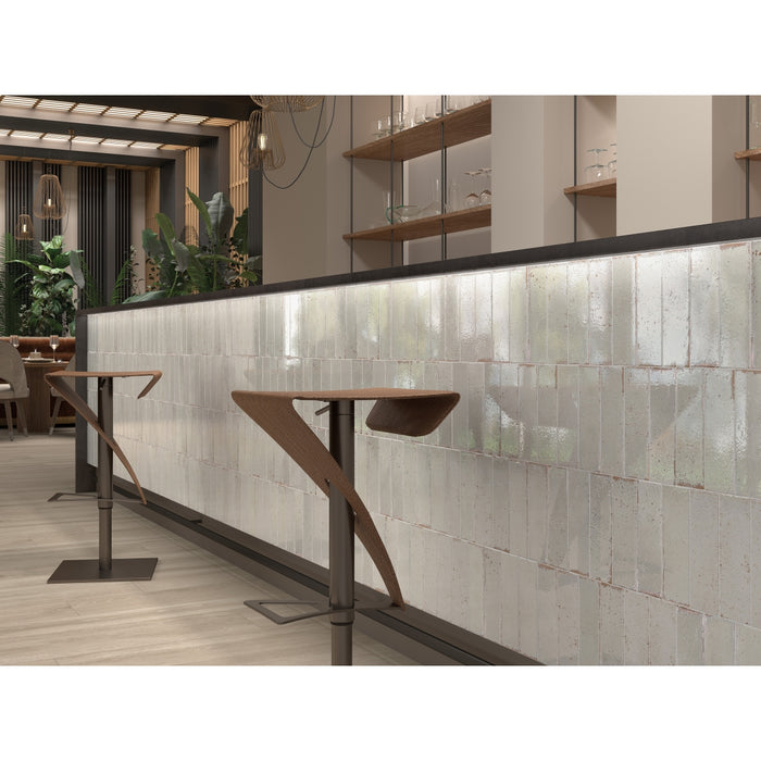 Emser Tile - Metamor - 3 in. x 8 in. Porcelain Wall Tile - Copan Installed