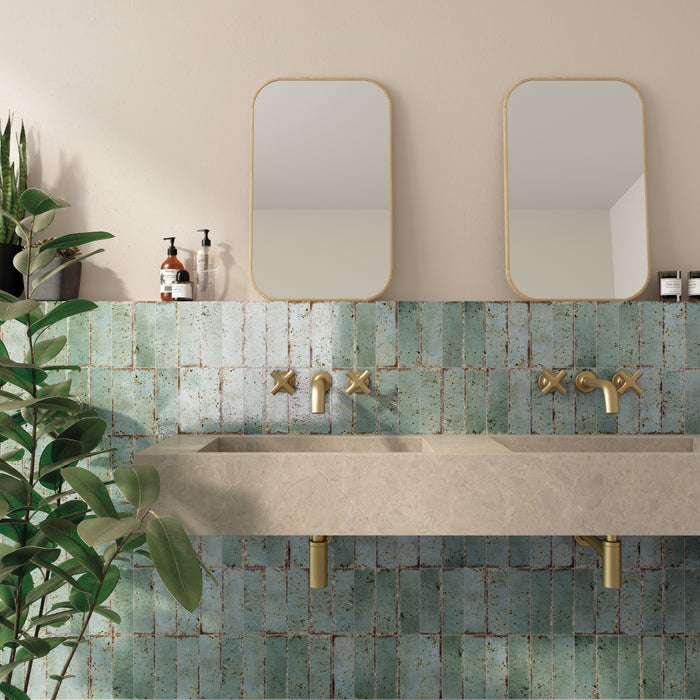 Emser Tile - Metamor - 3 in. x 8 in. Porcelain Wall Tile - Tikal Installed