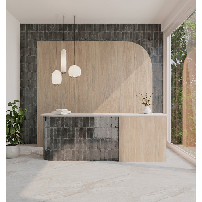 Emser Tile - Metamor - 3 in. x 8 in. Porcelain Wall Tile - Zama Room Scene