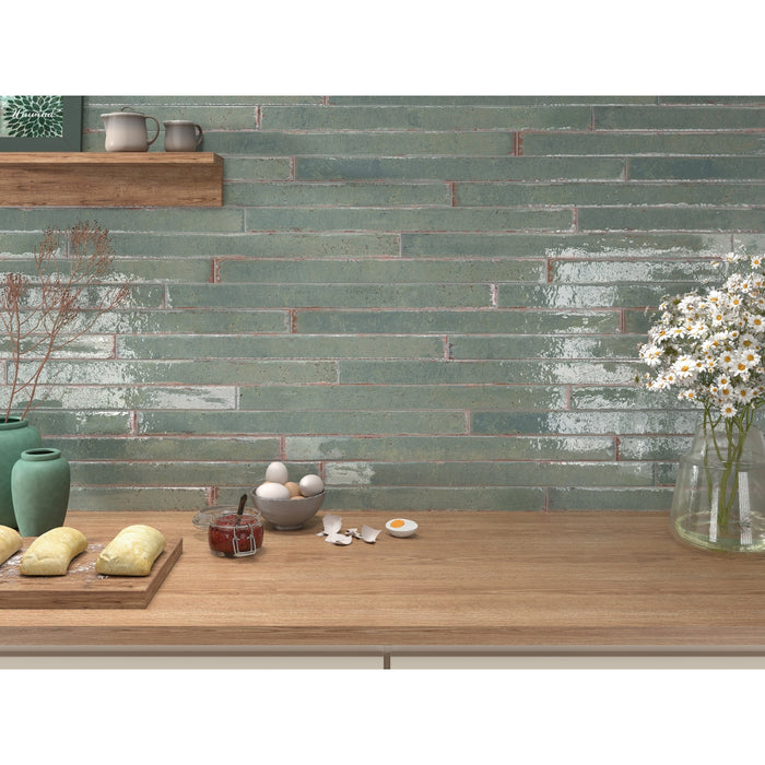 Emser Tile - Metamor - 2 in. x 20 in. Porcelain Wall Tile - Itza Installed