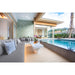 Emser Tile - Mizzoni - 6 in. x 6 in. Porcelain Pool Wall Tile - Teal Installed