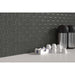 Emser Tile - Modan - 12 in. x 12 in. Porcelain Mosaic Wall Tile - Black Installed Installed 2