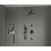 Emser Tile - Modan - 12 in. x 12 in. Porcelain Mosaic Wall Tile - Black Installed
