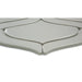 Emser Tile - Mythos™ - 11 in. x 13 in. Ceramic Petal Mosaic Wall Tile - Gray Close