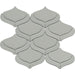 Emser Tile - Mythos™ - 11 in. x 12 in. Ceramic Arabesque Mosaic Wall Tile - Gray