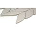 Emser Tile - Mythos™ - 11 in. x 13 in. Ceramic Petal Mosaic Wall Tile - Gray Close View