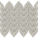 Emser Tile - Mythos™ - 11 in. x 13 in. Ceramic Petal Mosaic Wall Tile - Gray