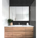 Emser Tile - Mythos™ - 12 in. x 12 in. Ceramic Wave Mosaic Wall Tile - Black Installed