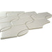 Emser Tile - Mythos™ - 12 in. x 12 in. Ceramic Wave Mosaic Wall Tile - Gray Close View 2