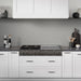 Emser Tile - Mythos™ - 12 in. x 12 in. Ceramic Wave Mosaic Wall Tile - Gray installed