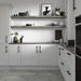 Emser Tile - Mythos™ - 12 in. x 12 in. Ceramic Wave Mosaic Wall Tile - White Installed