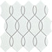 Emser Tile - Mythos™ - 12 in. x 12 in. Ceramic Wave Mosaic Wall Tile - White