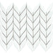 Emser Tile - Mythos™ - 11 in. x 13 in. Ceramic Petal Mosaic Wall Tile - White