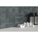 Emser Tile - Nagara - 11 in. x 11 in. Ceramic Mosaic Wall Tile - Gray Backsplash Install