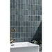 Emser Tile - Nagara - 11 in. x 11 in. Ceramic Mosaic Wall Tile - Navy Installed