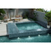 Emser Tile - Nagara - 11 in. x 11 in. Ceramic Mosaic Wall Tile - Navy Pool Install