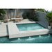 Emser Tile - Nagara - 11 in. x 11 in. Ceramic Mosaic Wall Tile - White Pool Install