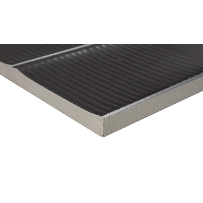 Emser Tile - Navali™ - 16 in. x 47 in. Porcelain Wall Tile - Black Close View