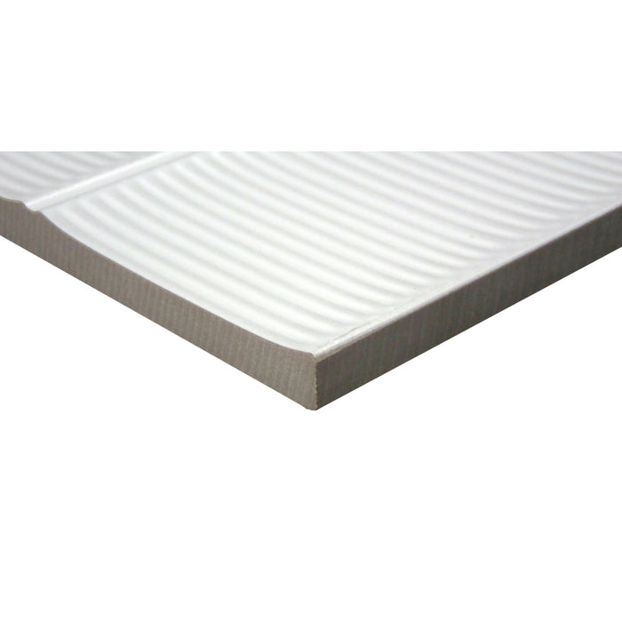 Emser Tile - Navali™ - 16 in. x 47 in. Porcelain Wall Tile - White Close View