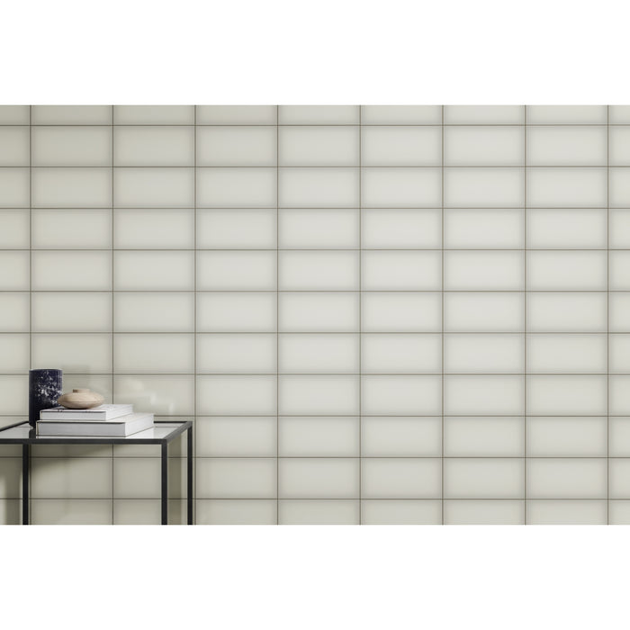 Emser Tile - Ombre™ - 6 in. x 12 in. Ceramic Wall Tile - Ivory Installed 2