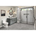 Emser Tile - Ombre™ - 6 in. x 12 in. Ceramic Wall Tile - Silver Room Scene