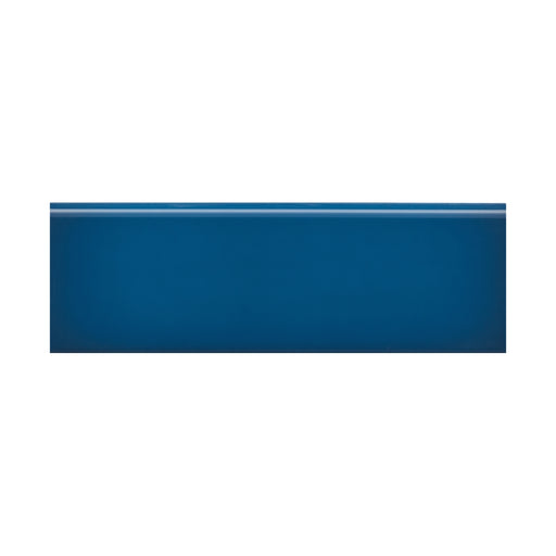 Emser Tile - Ombre™ - 4 in. x 12 in. Ceramic Wall Bullnose Tile - Blue