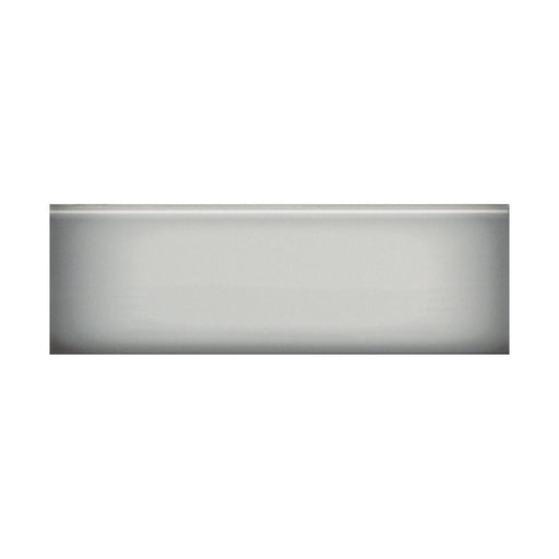 Emser Tile - Ombre™ - 4 in. x 12 in. Ceramic Wall Bullnose Tile - Silver