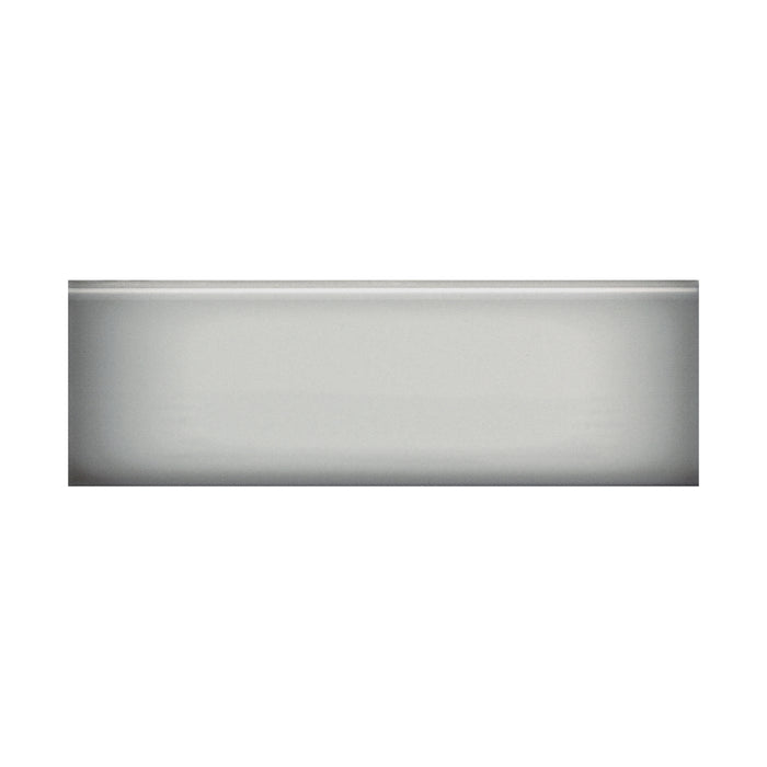 Emser Tile - Ombre™ - 4 in. x 12 in. Ceramic Wall Bullnose Tile - Silver