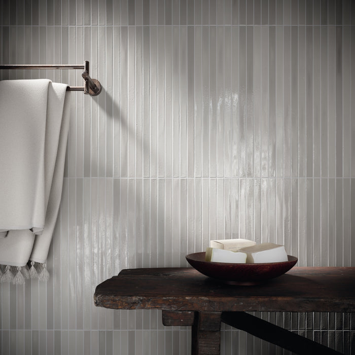 Emser Tile - Paralline™ - Ceramic Wall Mosaic - Ash Room Scene