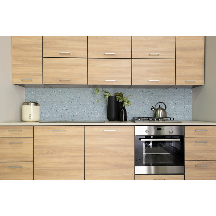 Emser Tile - Corrazzo - 2 in. x 10 in. Ceramic Wall Tile - Azul Installed