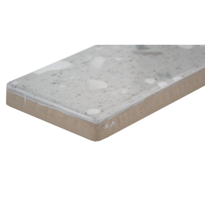 Emser Tile - Corrazzo - 2 in. x 10 in. Ceramic Wall Tile - Gris Close