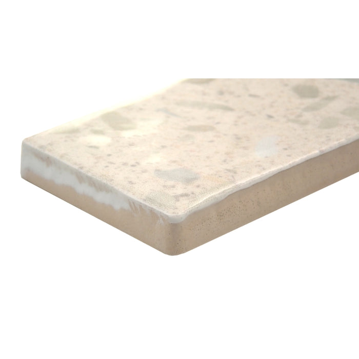 Emser Tile - Corrazzo - 2 in. x 10 in. Ceramic Wall Tile - Hueso Close View