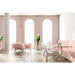 Emser Tile - Corrazzo - 2 in. x 10 in. Ceramic Wall Tile - Rosa Installed