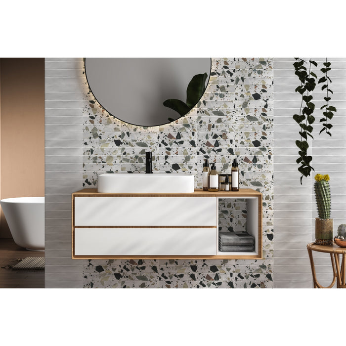 Emser Tile - Corrazzo - 2 in. x 10 in. Ceramic Wall Tile - Stuci Room Scene