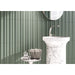 Emser Tile - Luma - 4" x 15" Matte Porcelain Tile - Kale Installed