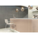 Emser Tile - Piccolo - 4" x 15" Glossy Porcelain Tile - Gray Installed 