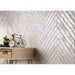 Emser Tile - Rumble - 2" x 20" Glossy Ceramic Tile - Moon Installed