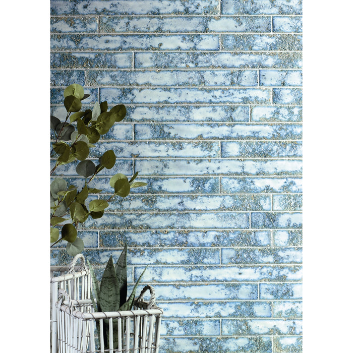 Emser Tile - Rumble - 2" x 20" Glossy Ceramic Tile - Sap Installed