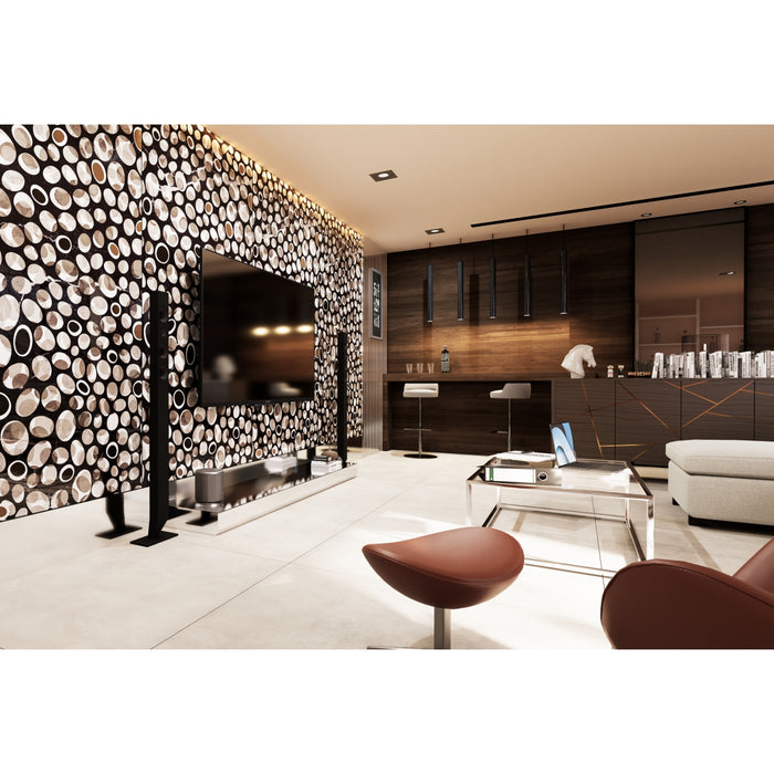Emser Tile - Zambia - 47 in. x 109 in. Porcelain Wall Tile - Algae Room